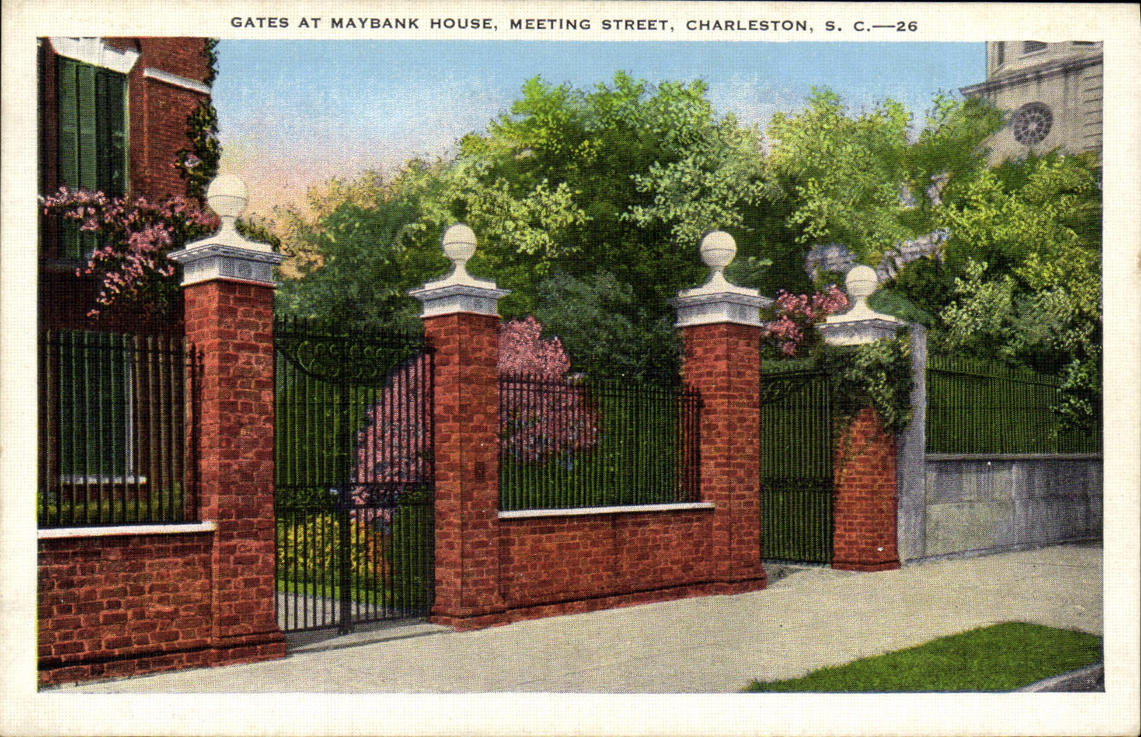 CPA Gates At Maybank House Meeting Street Charleston S C