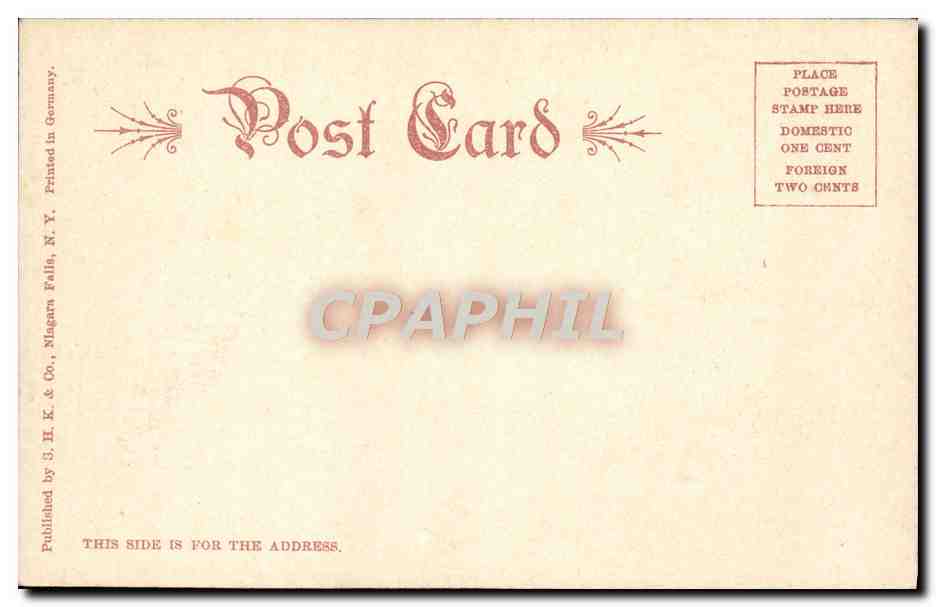 CPA Ice Mountain And Fort Of Inctine — Back