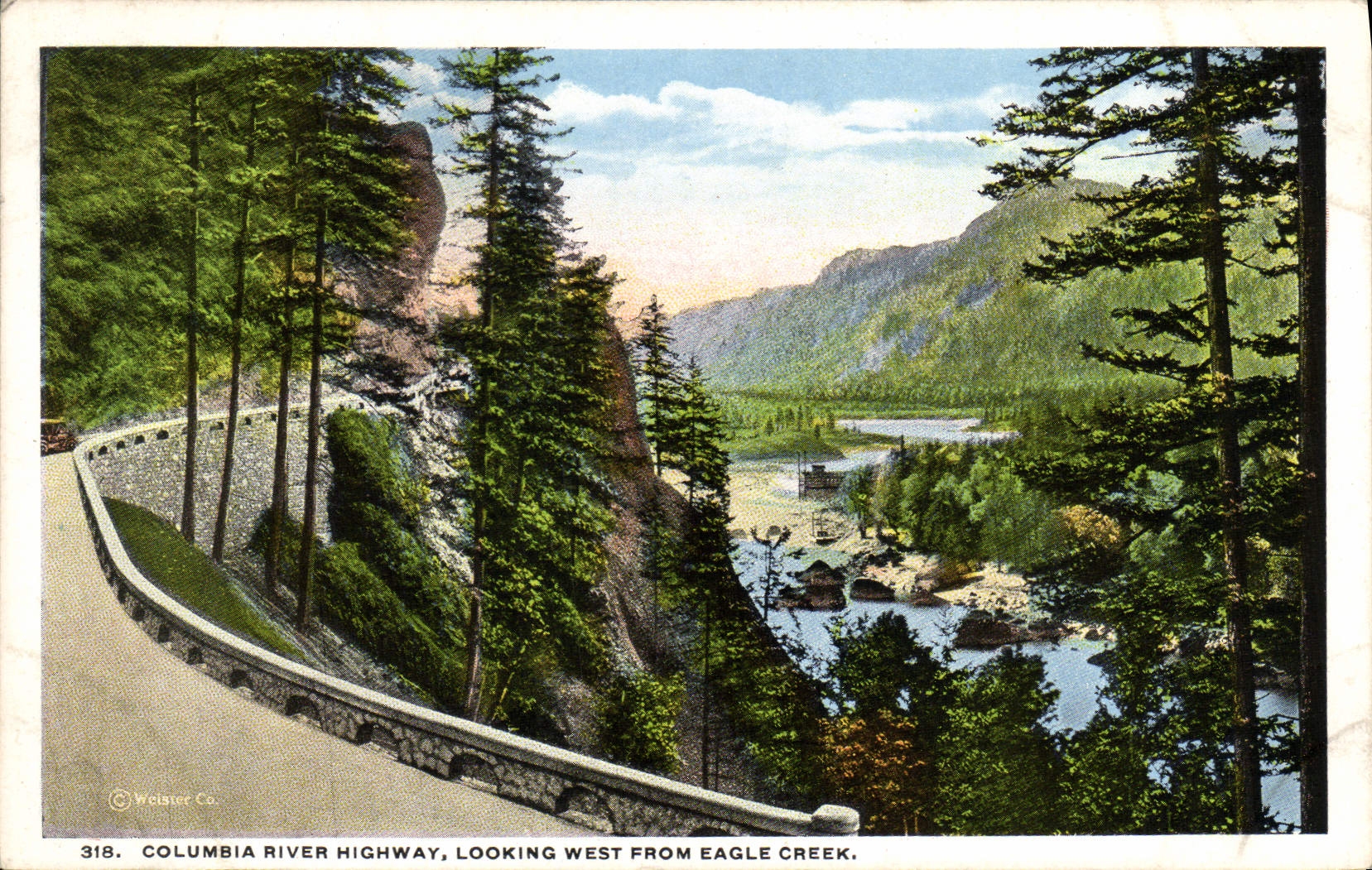 CPA Colombia River Highway Looking West From Eagle Creek