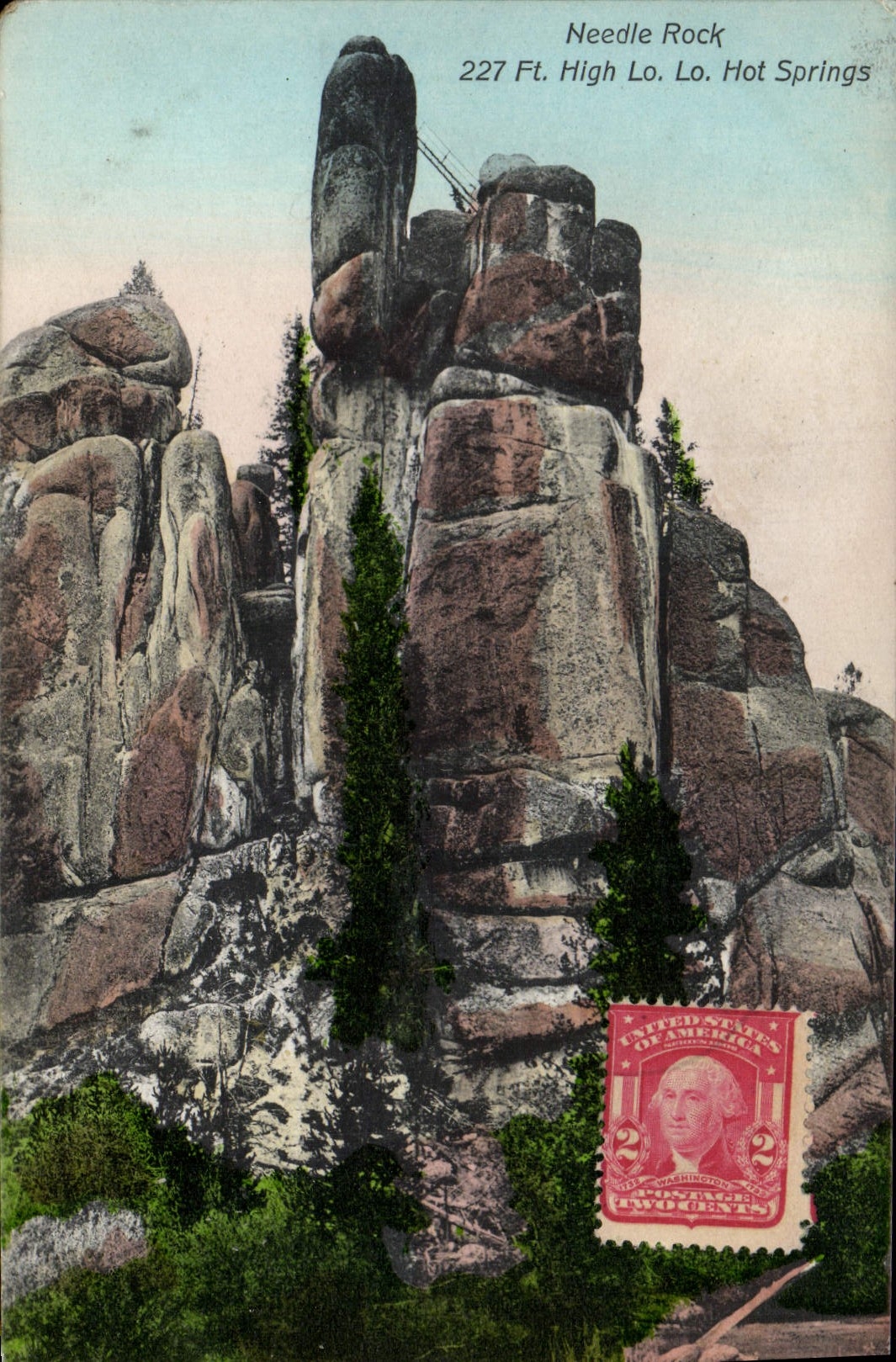 CPA Needle Rock Ft High Lo Lo Hot Springs