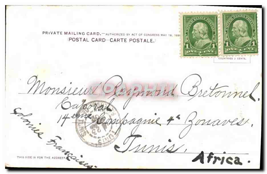 CPA Greetings Fort Wayne Indiana Post Office City Hall — Rückseite