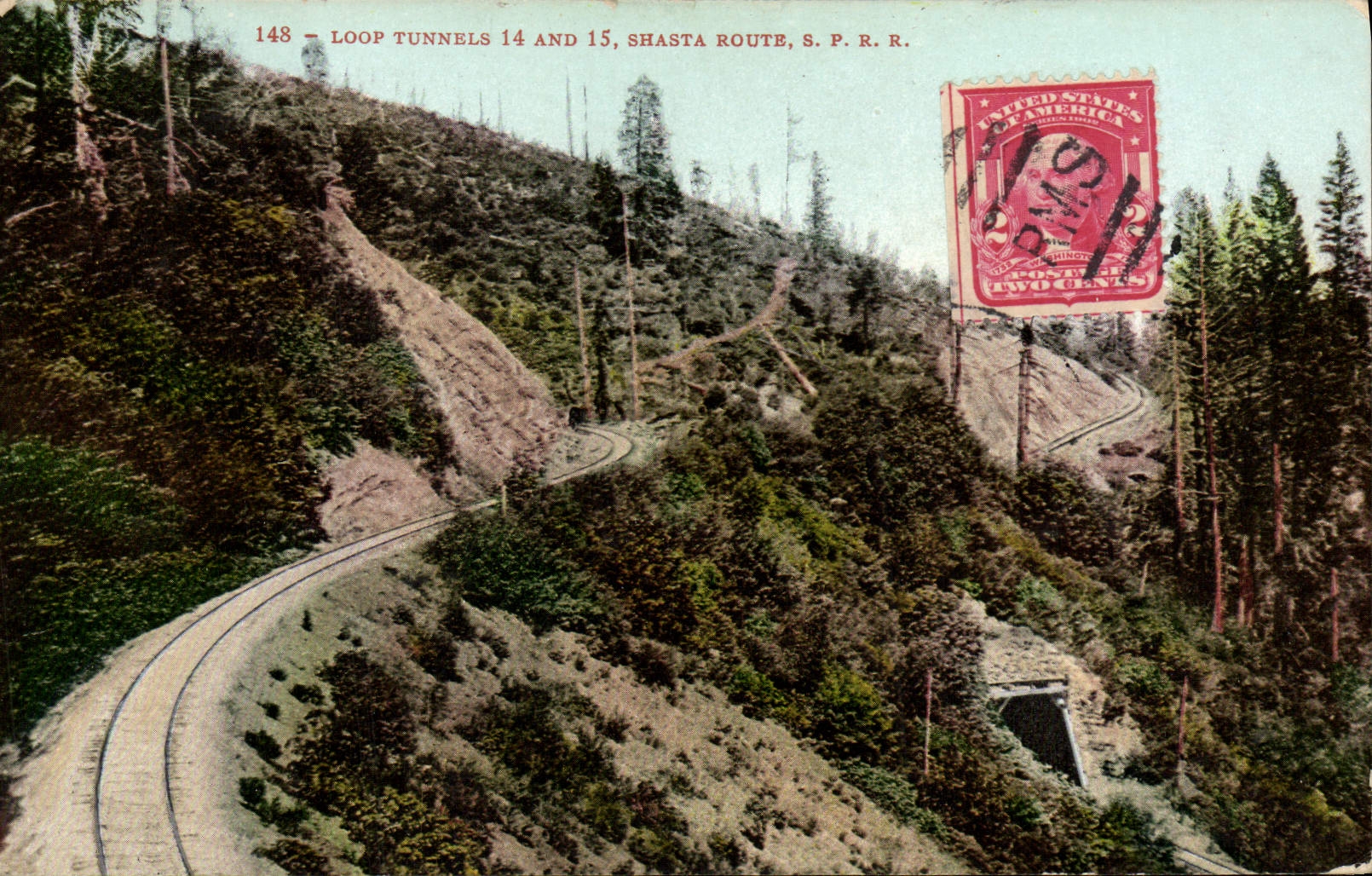 CPA Loop Tunnels And Shasta Route S P R R