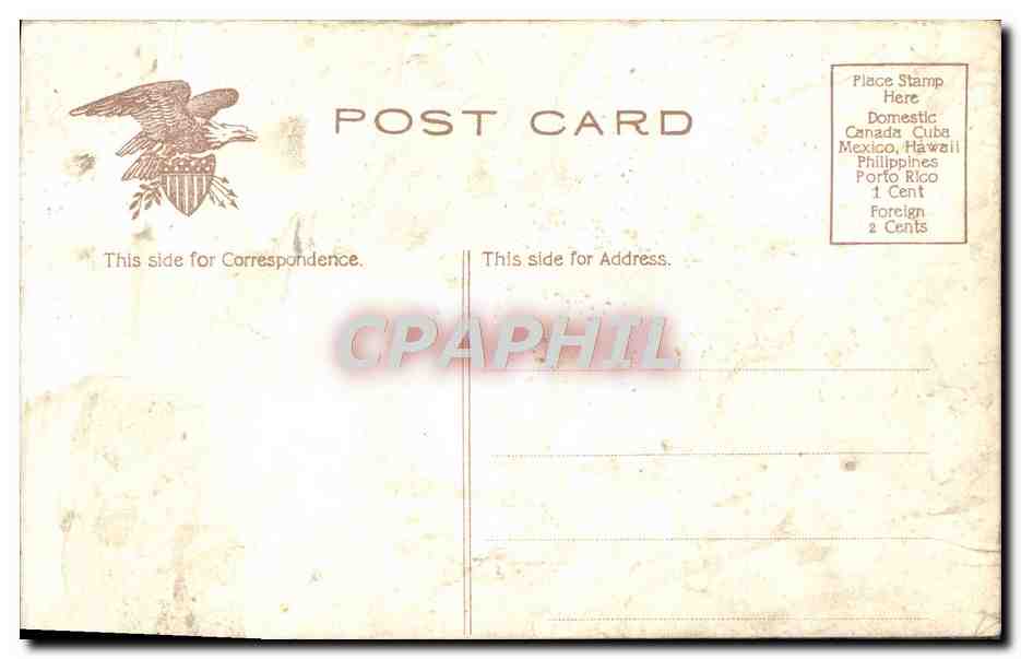 CPA Custom House Post Office Louisville Ky — Back