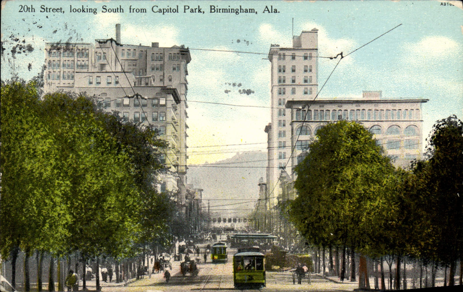 CPA Street Looking South From Capital Park Birmingham Ala