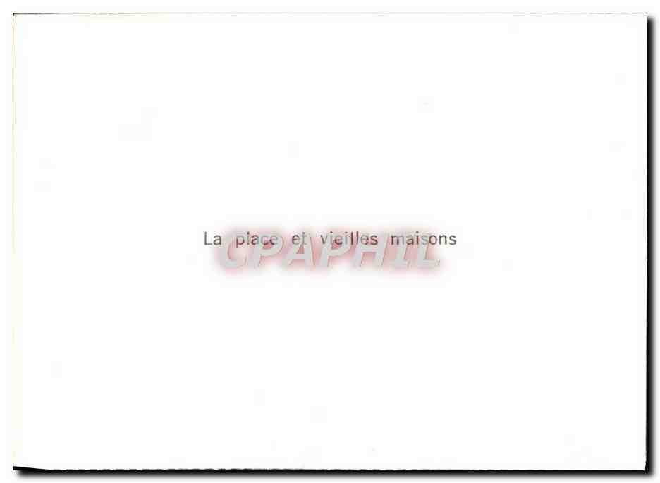 CPM Locronan La Place Et Vieilles Maisons — Rückseite