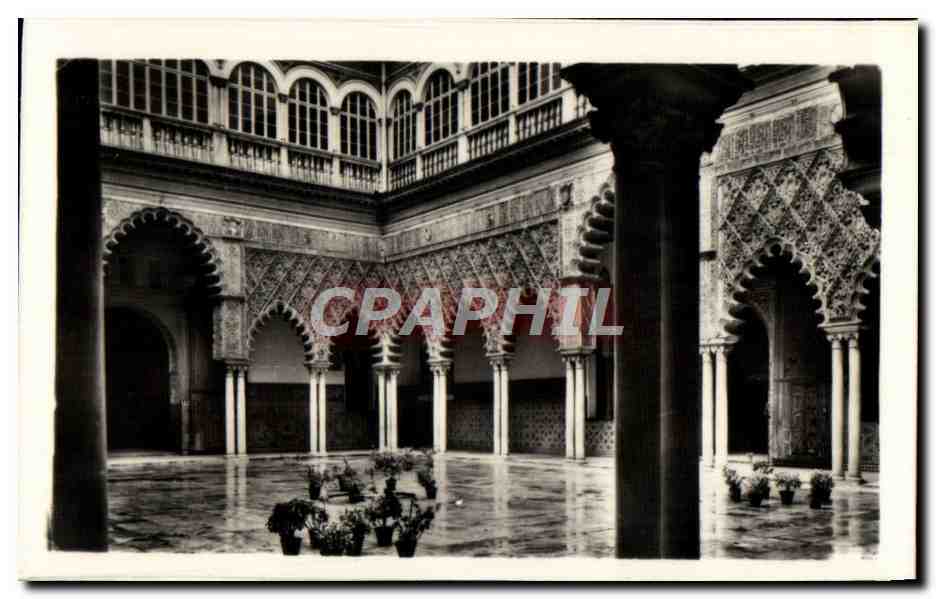 CPM Sevilla Reales Alcazares Patio De Las Doncellas 