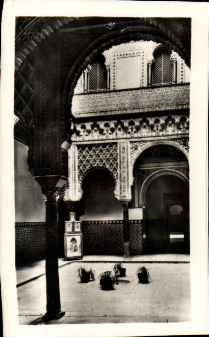 CPM Sevilla Reales Alcazares Patio De Las Munecas Detalle