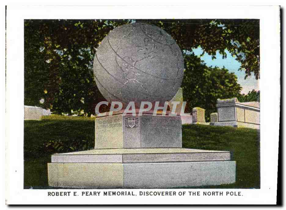 CPM Officer's Section Robert E Peary Memorial Pole Nord North pole Polaire — Back