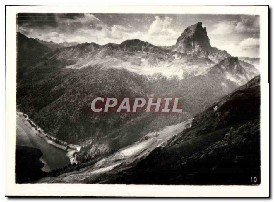 Vue des Alpes — Montagne enneigée et lac — CPAPHIL n°10