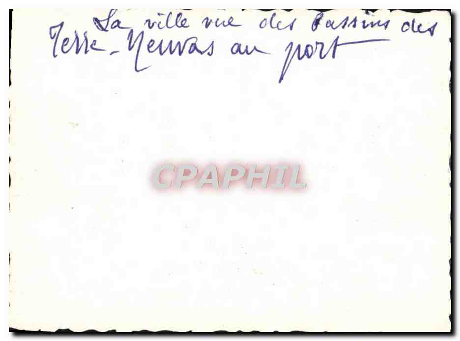 Terre-Neuve — Vue des bassins du port — CPAPHIL — Verso
