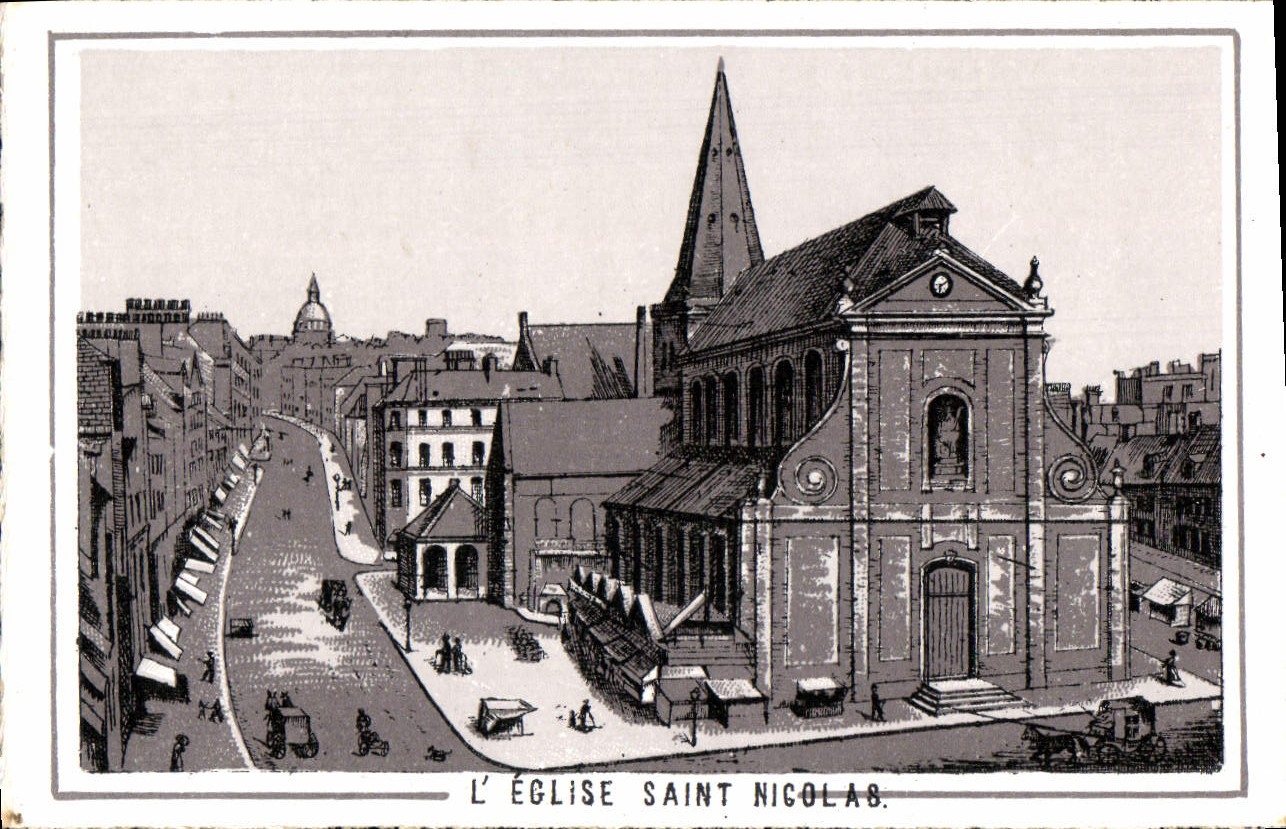 Moderne Ansichtskarte Boulogne sur Mer Die Kirche Saint Nigolas