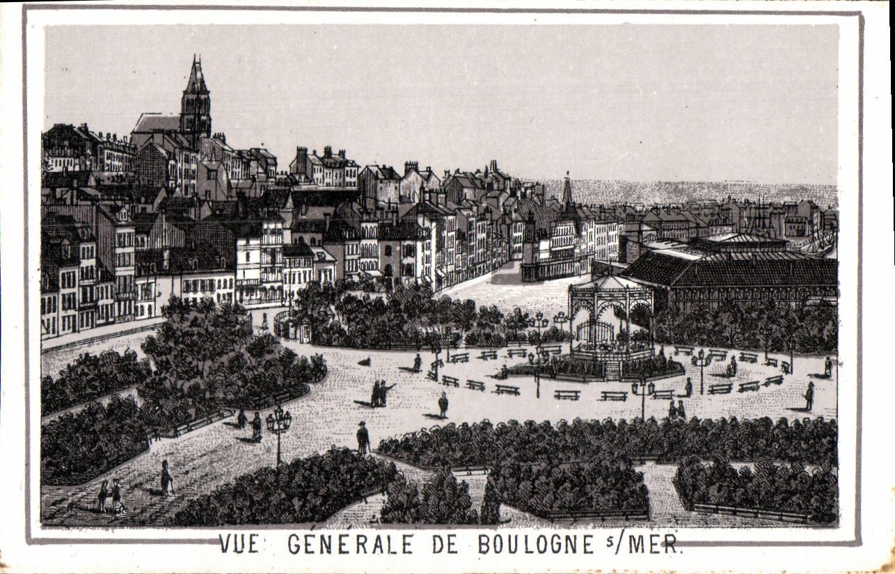 Tarjeta postal moderna Boulogne Sur Mer Vista General
