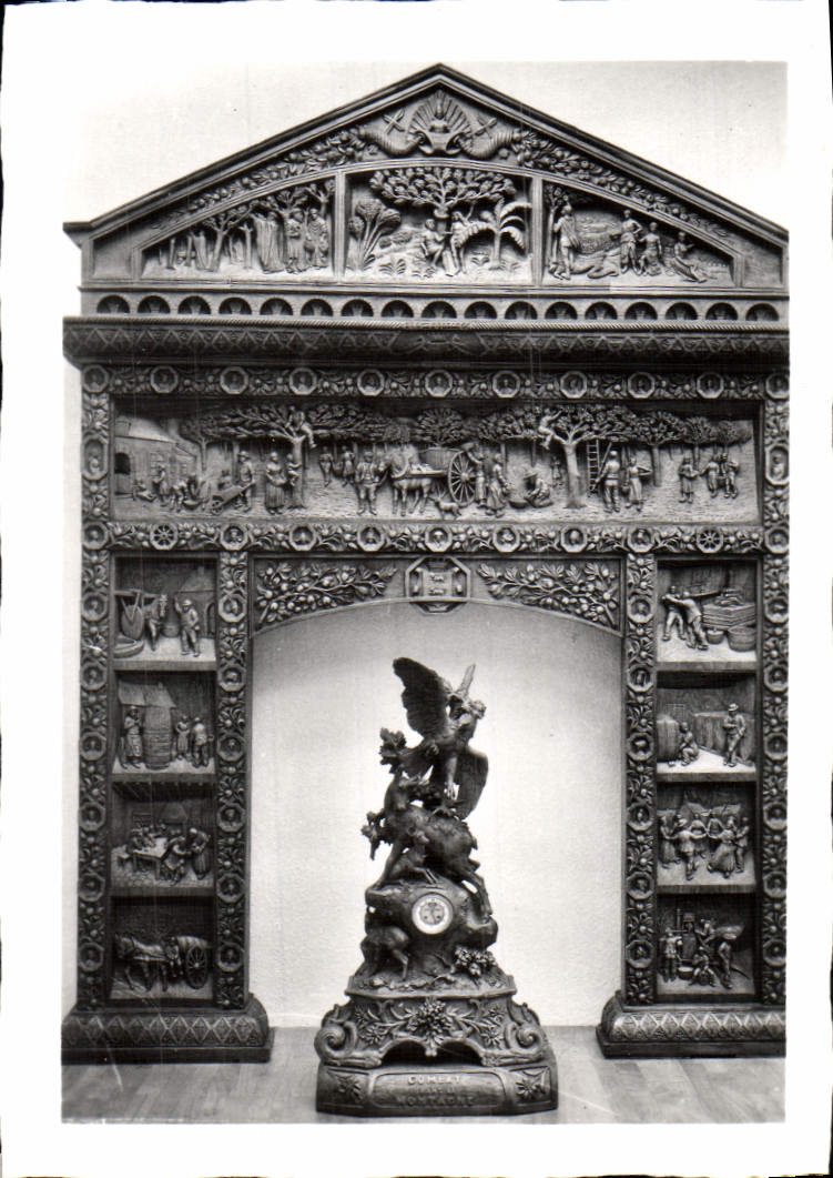 Cheminée monumentale — Poème de la Pomme — Exposition Abbé Quemerais (1926-1930) — Cancale (Ille-et-Vilaine)