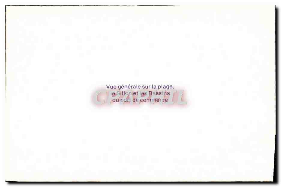 Vue générale sur la plage, le Sillon et les Bassins du port de commerce — CPAPHIL — Reverso