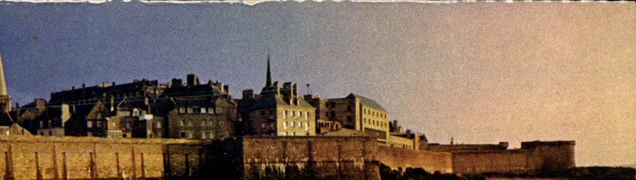 Aussicht der Stadt — Sommerabend an den Mauern — Editions d'Art JOS Le Doaré, Châteaulin (29)