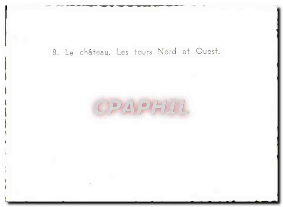 CPM Saumur Le Chateau Les Tours Nord et Ouest — Verso