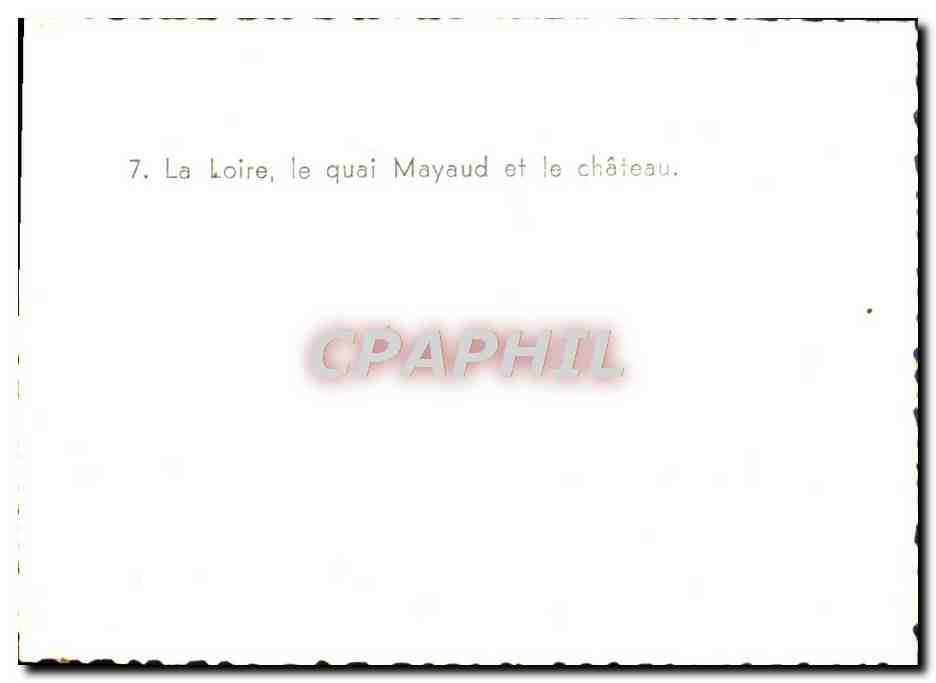 CPM Saumur La Loire le Quai Mayaud et le Chateau — Rückseite