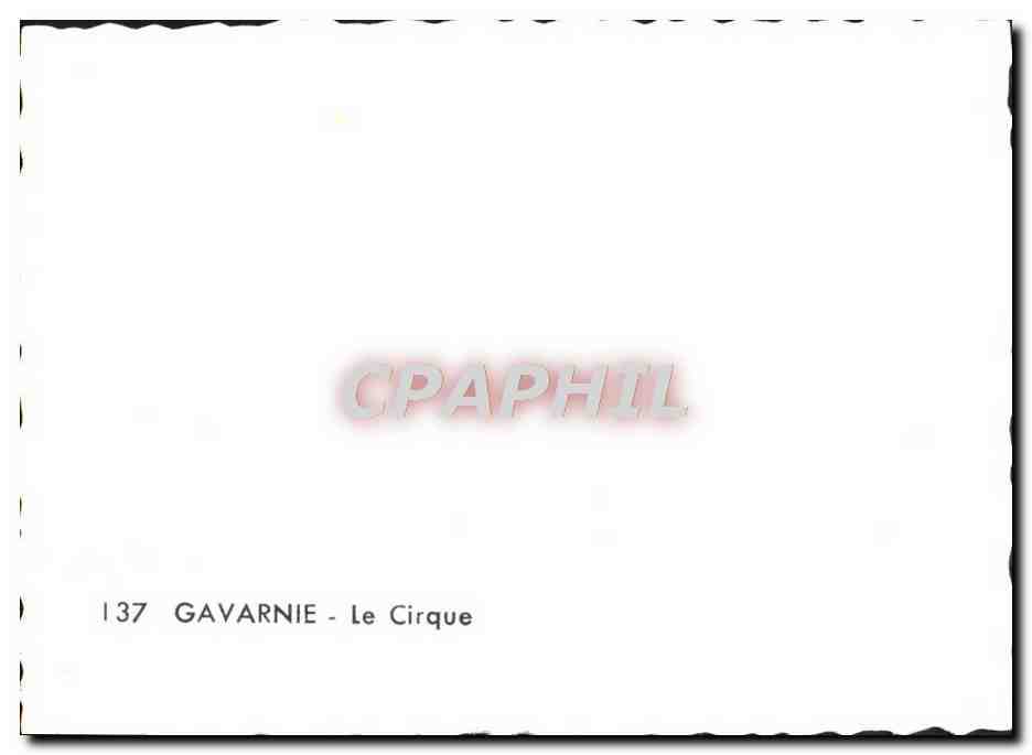 CPM Gavarnie Le Cirque — Verso