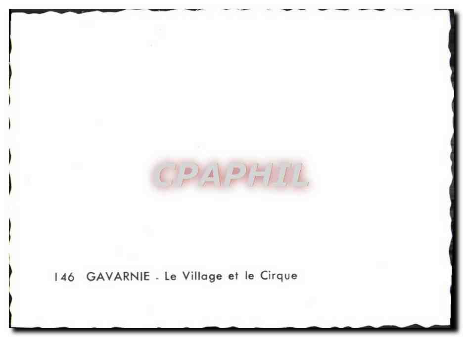 CPM Gavarnie Le Village et le Cirque — Verso