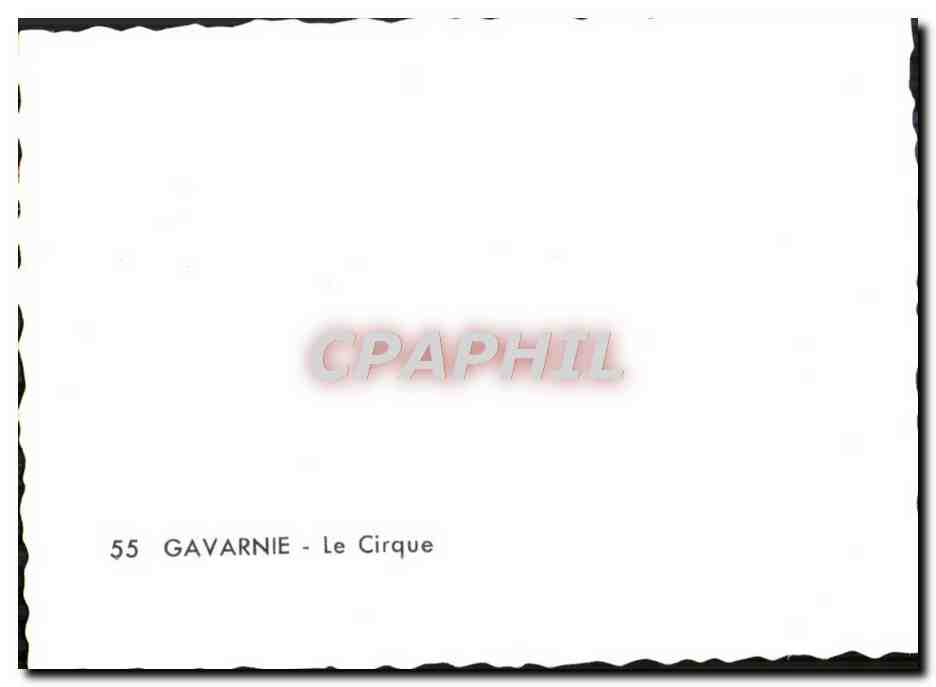 CPM Gavarnie Le Cirque — Verso