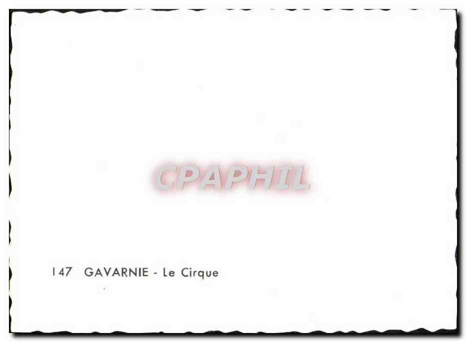 CPM Gavarnie Le Cirque — Verso