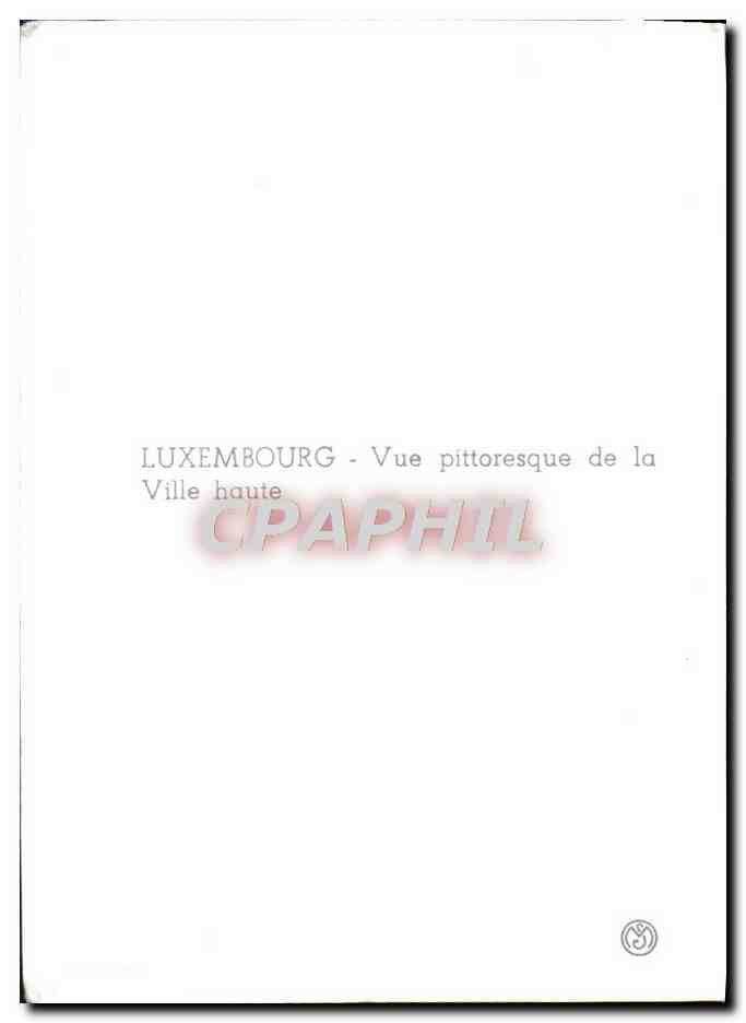 CPM Luxembourg Grand Duche Lion — Verso