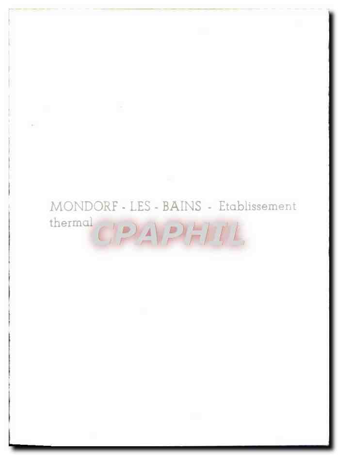 CPM Mondorf Les Bains Etablissement — Rückseite