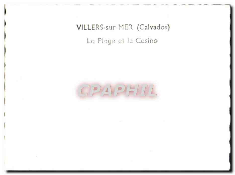 Villers-sur-Mer — La Plage et le Casino — CPAPHIL — Reverso