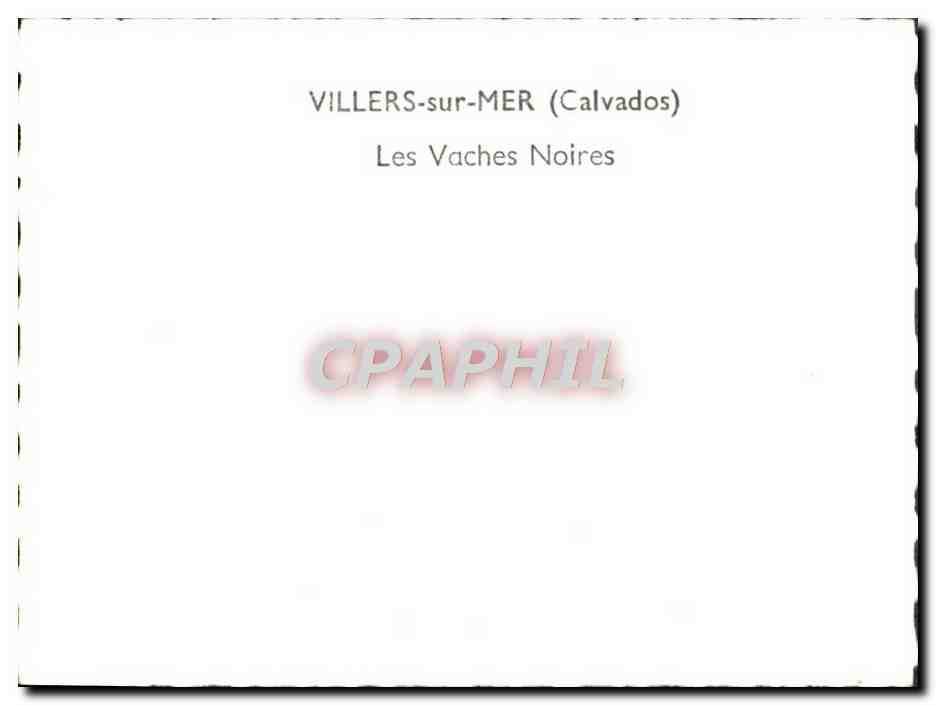 Les Vaches Noires — VILLERS-sur-MER (Calvados) — CPAPHIL — Rückseite