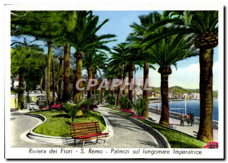 CPM Riviera dei Fiori Remo Palmizi sul Iungomare Imperatrice