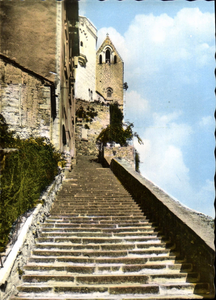 Rocamadour — Le Grand Escalier du Sanctuaire — CPAPHIL n°1594