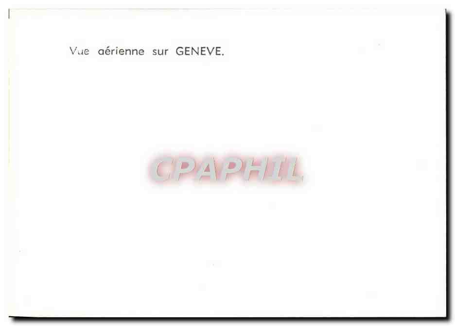 CPM Geneve Vue Aerienne Sur — Rückseite