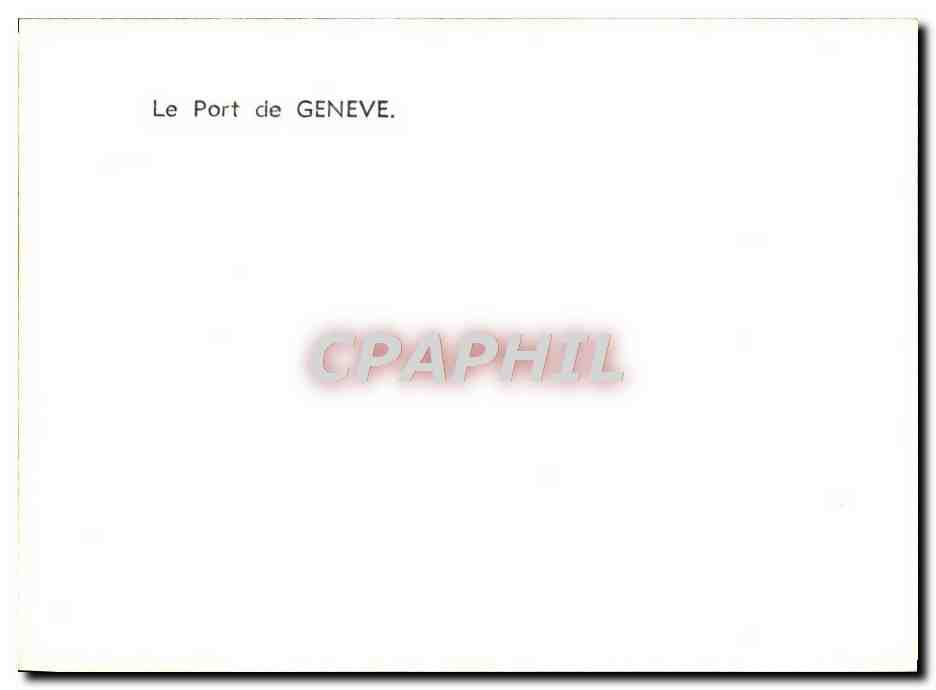 CPM Geneve Le Port  — Rückseite