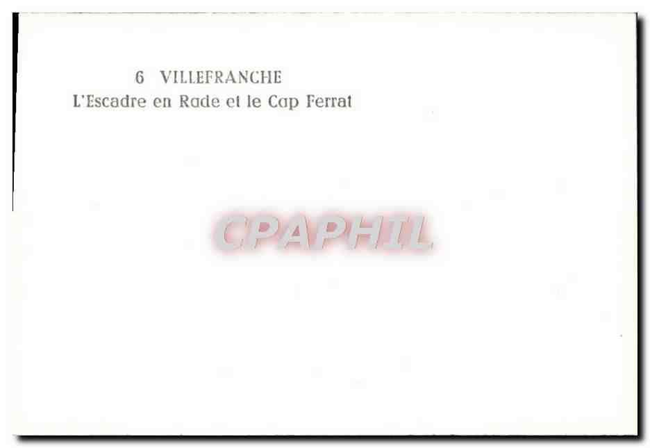 Villefranche — L'Escadre en Rade et le Cap Ferrat — CPAPHIL — Reverso