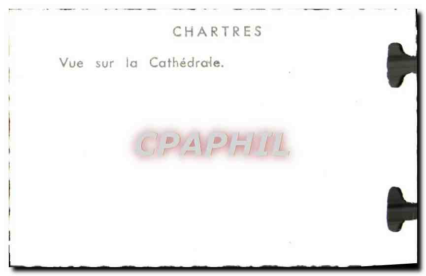 CPM Chartres Vue Sur la Cathedrasle — Rückseite
