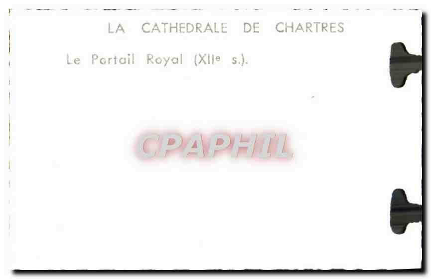 CPM Chartres La Cathedrale De Portail Royal  — Rückseite