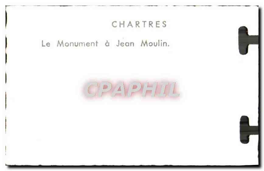 Chartres — Monument à Jean Moulin — éditeur inconnu, n° de série non visible — Reverso