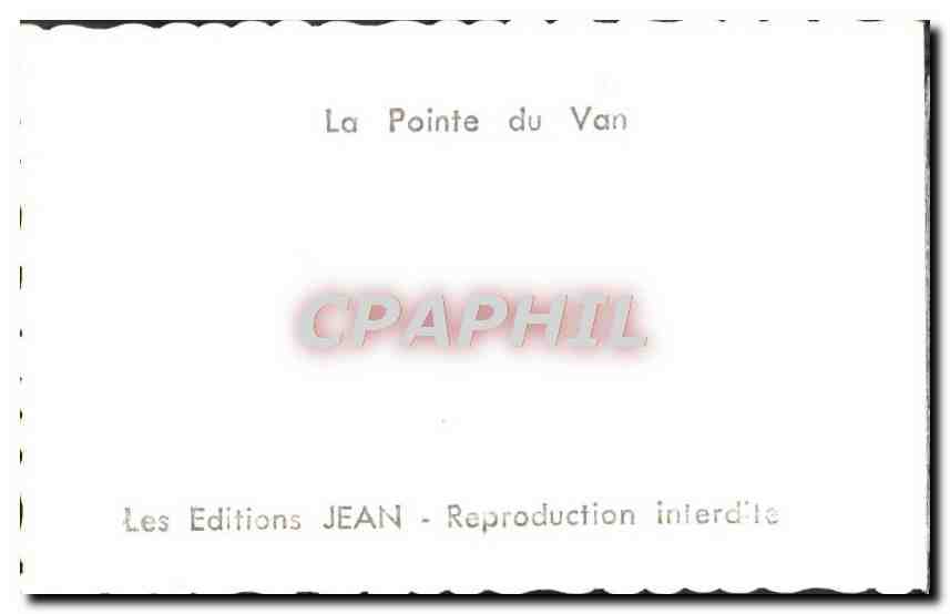 CPM La Pointe du Raz — Verso