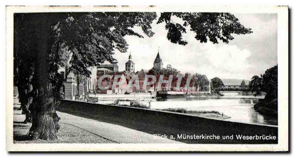 CPM Hameln an der Weser Blick a Munsterkirche und Weserbrucke