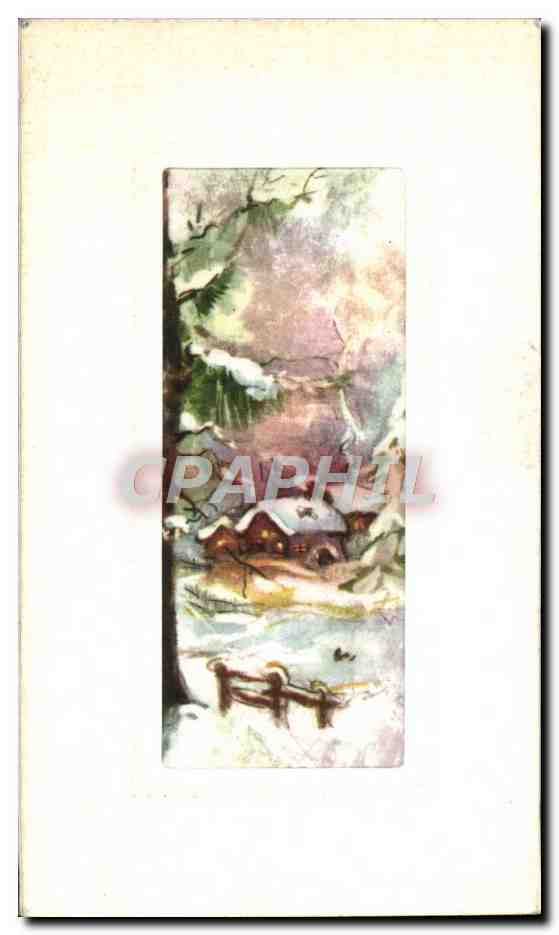 CPM Fantaisie Paysage sous la neige