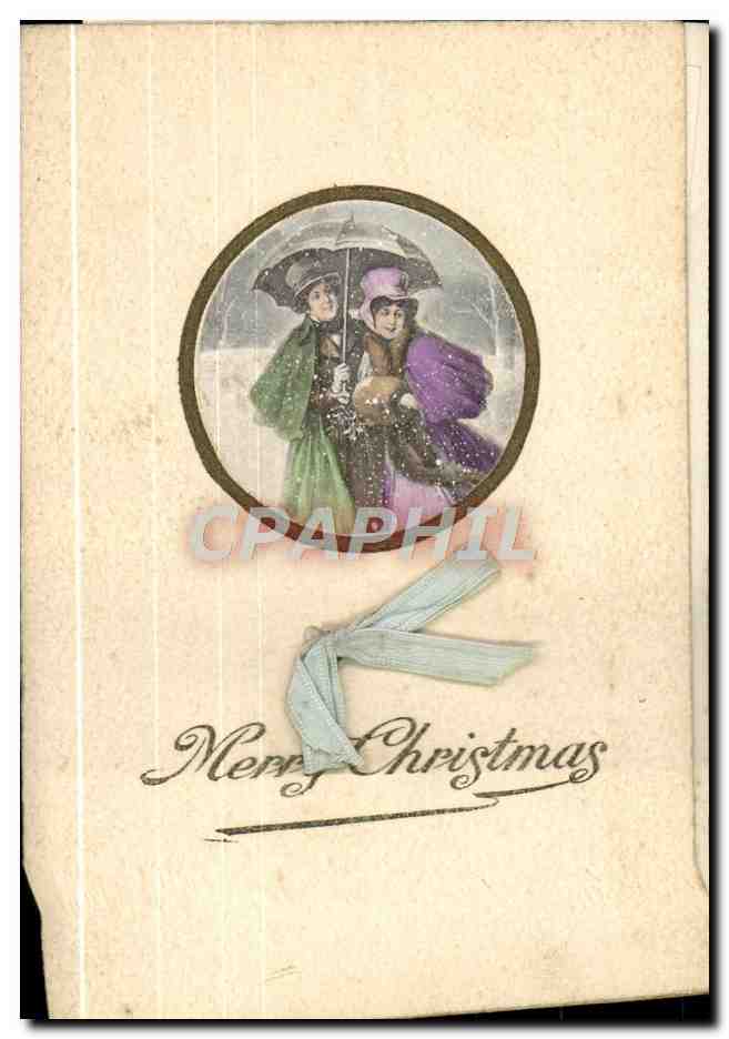 CPA Fantaisie Femme Noel