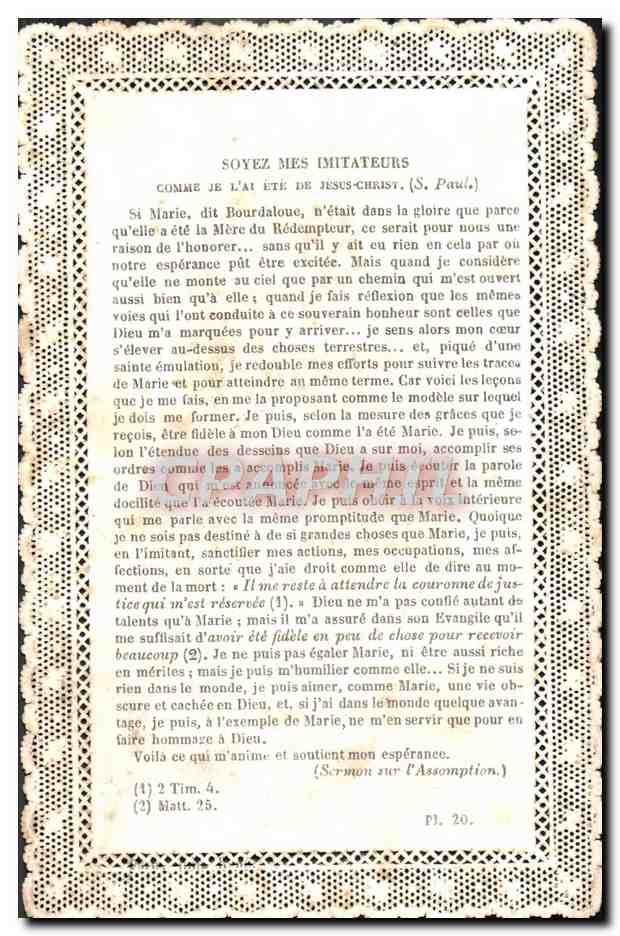 CPA Fantaisie Brodee Jesus Christ Virge  — Rückseite