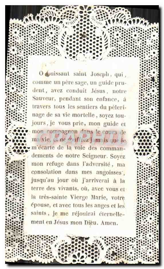 CPA Fantaisie Brodee St Joseph — Rückseite