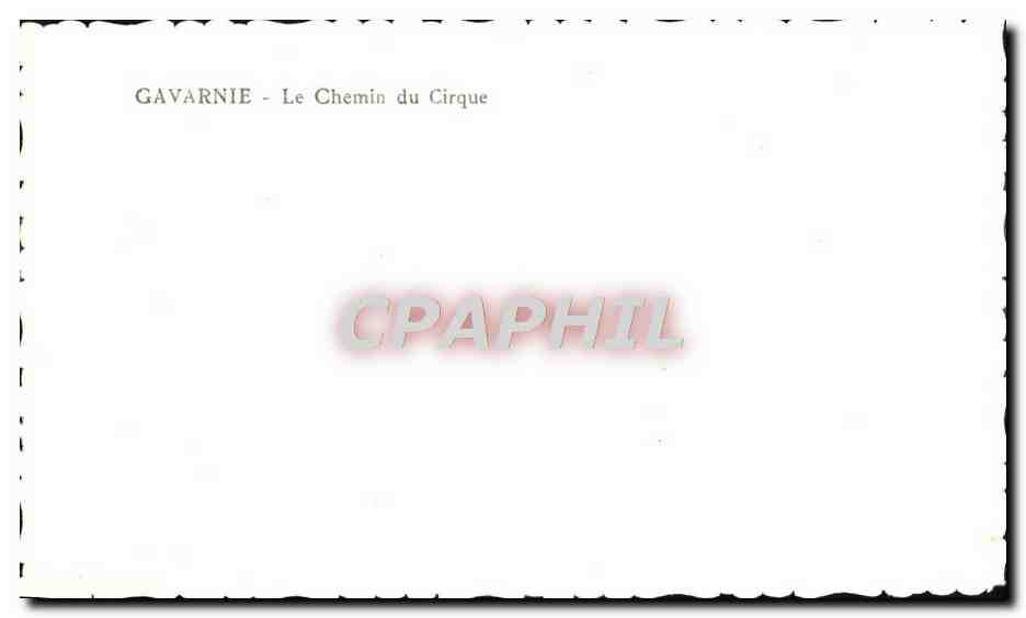 CPM Gavarnie Le chemin du Cirque — Verso