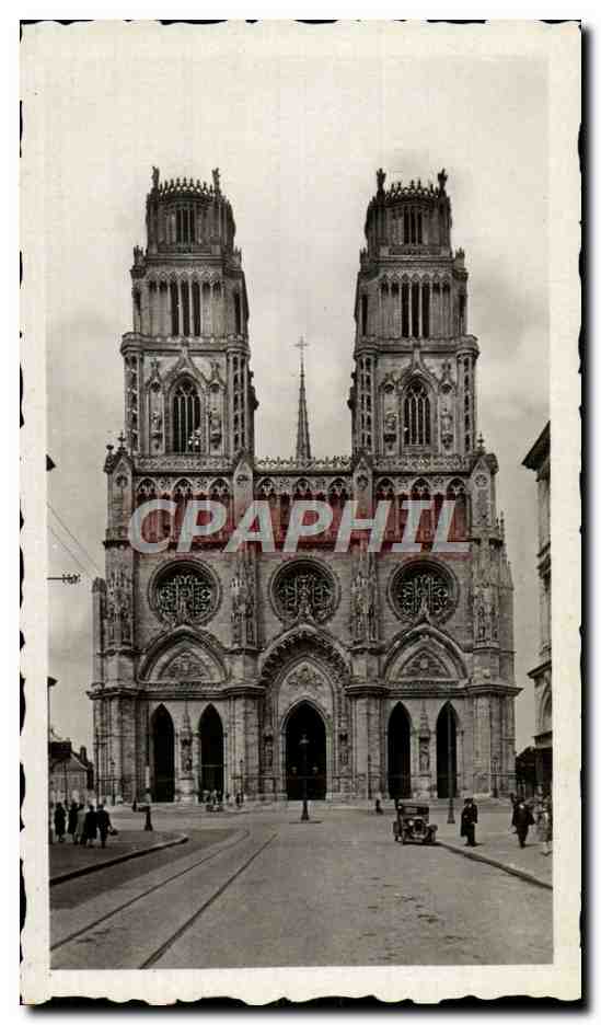 CPM Orleans La Cathedrale Eglise Sainte Croix