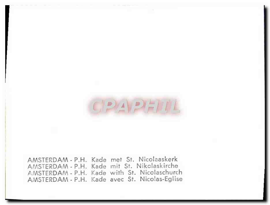 CPM Amsterdam PH Kade mer S Nicolaaskerk — Rückseite