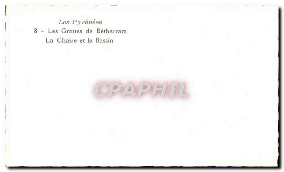 CPM Les Grottes De Betharram La Chaire et le Bassin — Back