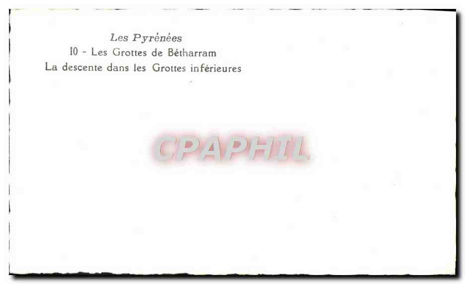 CPM Les Grottes De Betharram La Descente dans les Grottes inferieures — Rückseite