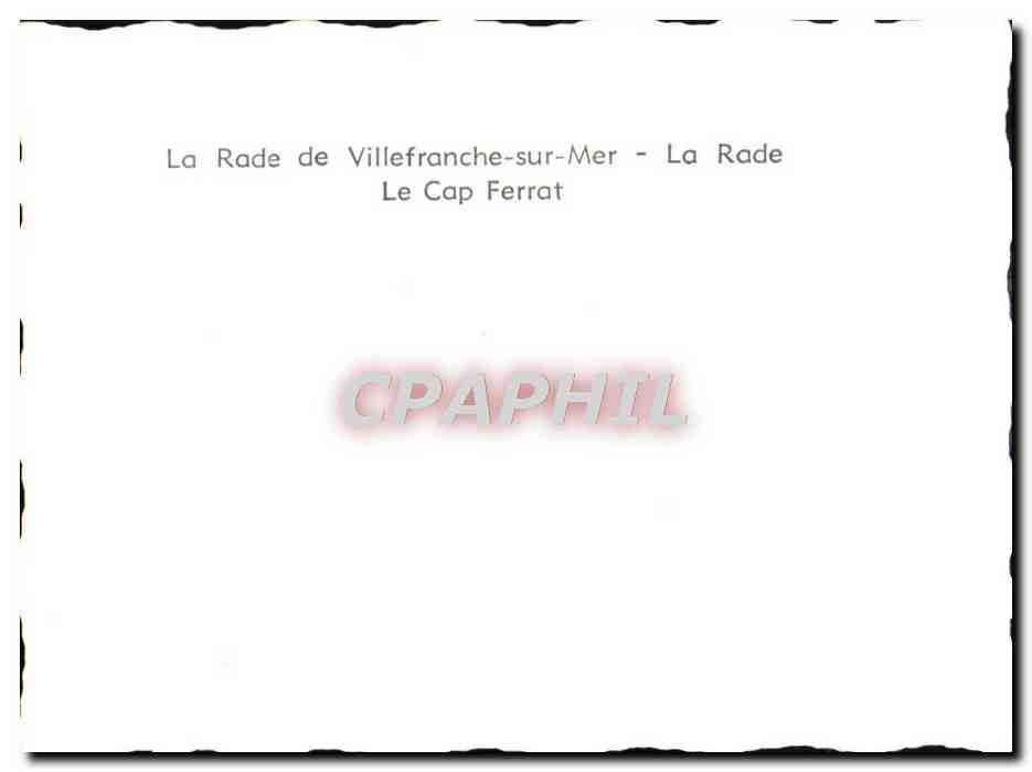 La Rade de Villefranche-sur-Mer — Le Cap Ferrat — CPAPHIL — Reverso