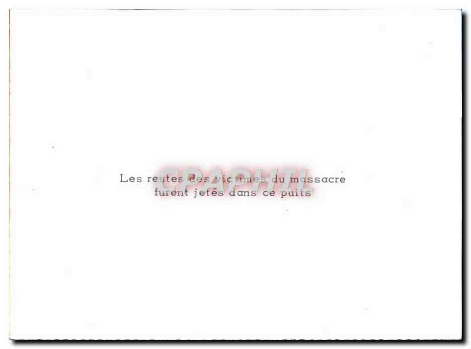 Ruines d'un village — massacre de 1944 — CPAPHIL — Verso